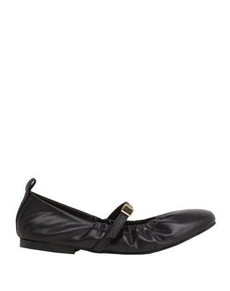 8 by YOOX LEATHER MARY JANE BALLET FLATS