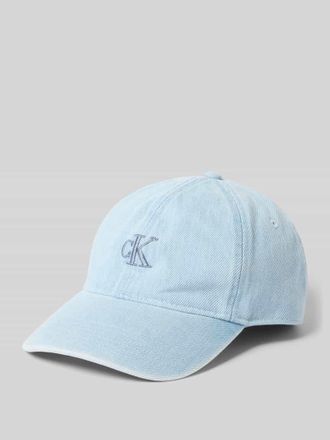 Calvin Klein Basecap aus reiner Baumwolle in Jeansblau, Gr&ouml;&szlig;e 1