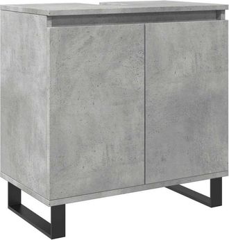 vidaXL Bathroom Cabinet Concrete Grey 58x33x60 cm Engineered Wood vidaXL