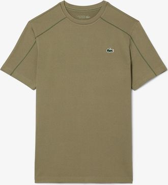 Lacoste Mens Ultra Dry Stretch Sport T-Shirt - Green - Size: 40