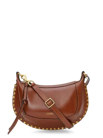Isabel Marant Oskan Moon Leather Crossbody Bag-Donna