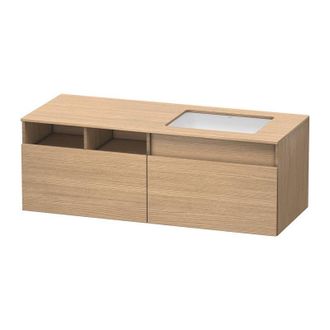 Duravit Duravit Durastyle, Mueble Bajo Pared 6885, 2 Cajones, Lavabo A La Derecha, Para Lavabo Empotrado Desde Abajo, 1400mm, Color (frente/cuerpo): Decoraci&oacute;