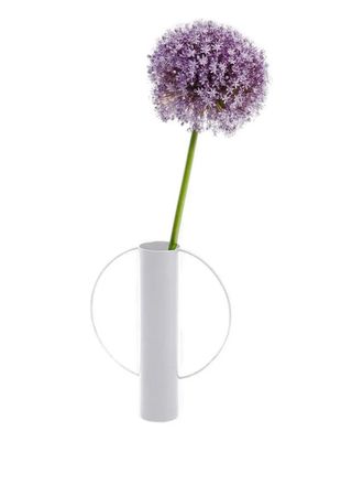Tre Product circular-handle vase - unisex - stainless steel - One Size - White