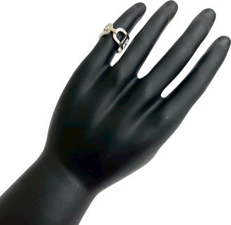 Herm&egrave;s Silver Silver 925 Band Ring (Pre-Owned)