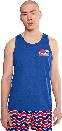 Chubbies Chubbies The Ol College Try (non Pocket Graphic Tank) Mens T Shirt Dark Blue : LG, Cotton/Spandex