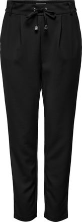 Only Jogger Pants ONLY ONLJAZ PULL-UP PANT TLR ZLO, Damen, Gr. XL, L&auml;nge 32, schwarz, Milano Rib, Obermaterial: 100% Polyester, unifarben, regular fit norm