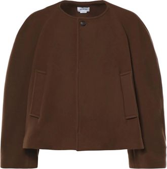 Hed Mayner Single-Breasted Short Coat - Heren - Jassen - Bruin - Maat: L Zijde