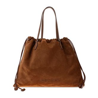 Jimmy Choo London Tote Bags, female, Brown, Size: ONE SIZE Shopper bag Drawstring Large