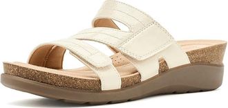 Clarks Calenne Holly Womens Wedge Shoes Cream Patent Synthetic : 5.5 B - Medium, Faux Leather