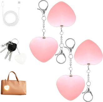 Generic Love Wallet Tote Bag Touch Sensing Light, 4PCS Tote Bag Touch Handbag Lights for Women, LED Bag Lightsfor Purse Tote Bags Interior, Rechargeable Mini 