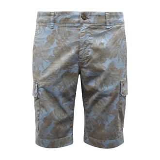 Mason's Bermuda Cargo Chile Shorts - male - Masons - Casual Shorts - Blue - L - Shorts