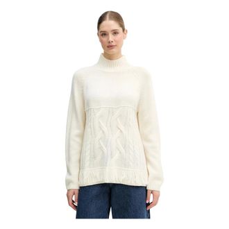 Benetton Truien & Vesten, Dames, Beige, S, Wol, Turtleneck Sweater