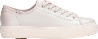 Keds Triple Kick Leather Sneaker Pink Pearlized KW-TRKICK-8 Womens
