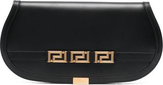 Versace Greca Goddess clutch bag - women - CALFSKIN - OS - Black