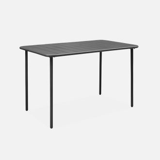 Sweeek Mesa De Jard&iacute;n Bistr&oacute; De Acero, 4 Plazas, 120cm