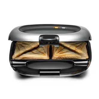 Rommelsbacher St 1000 Aparato Para S&aacute;ndwich Negro Y Plata