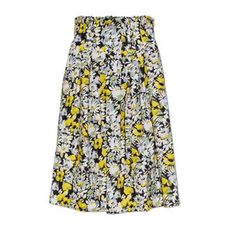 Marni Midi Skirts, female, Multicolor, Size: 2XS Floral Motif Skirt