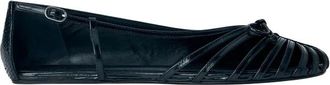 Abra Double Shoe Flats - Dames - Ballerinas - Zwart - 41 EU - Leer - Schoenen