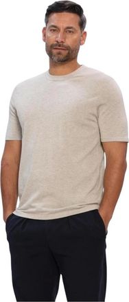 Profuomo Heren, Tops, Beige, Maat: 2XL Katoen