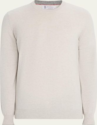 Brunello Cucinelli Mens Cashmere Crewneck Sweater