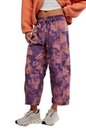 Free People In The Wild Pants in Violet Cloud Wash at Nordstrom, Size Medium