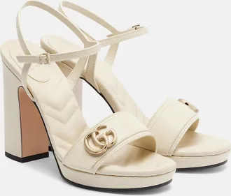 Gucci New Marmont GG leather sandals