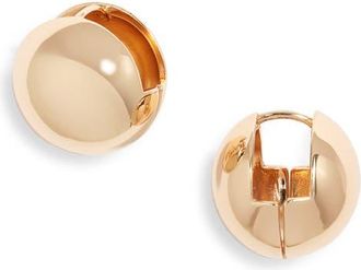 Open Edit Orb Huggie Hoop Earrings in Gold at Nordstrom