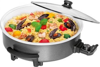 Clatronic Pp 3570 C Sart&eacute;n El&eacute;ctrica Negra 42 Cm