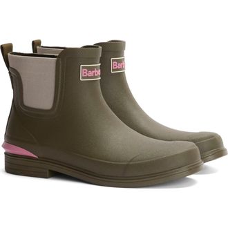Barbour Abbeyfield Wellington Boot in Olive at Nordstrom, Size 8