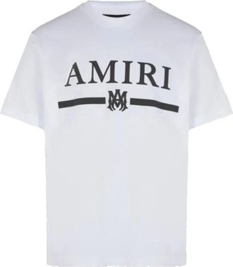 Amiri Kern Logo Tee Wit - Heren - T-shirts - Wit - 2XL - Katoen - Tops