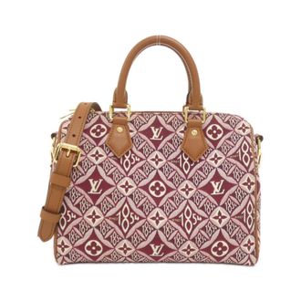 Louis Vuitton Bordeaux Jacquard Boston Bag (Pre-Owned)