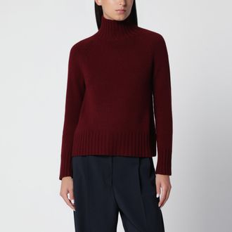 Max Mara Dolcevita bordeaux in lana e cachemire