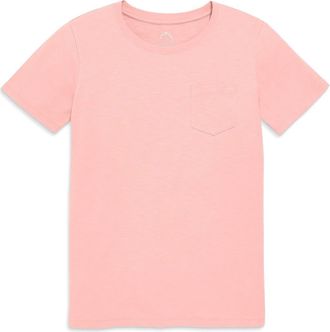 primary Unisex Fit Slub Pocket Tee in Flamingo at Nordstrom, Size Xx-Large