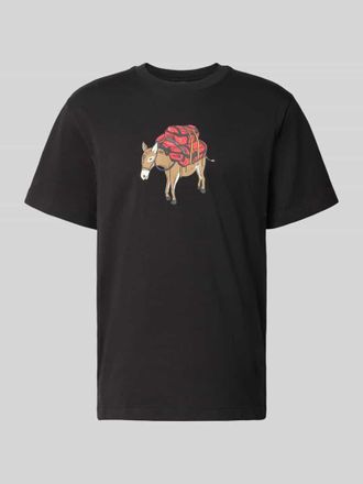 The North Face T-Shirt mit Motiv-Print Modell DONKEY TAXI in Black, Gr&ouml;&szlig;e XXL