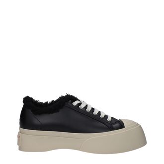 Marni Black Leather Chunky Womens Sneakers