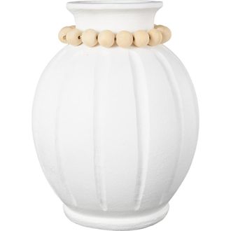 Uma Beaded Vase in White at Nordstrom Rack