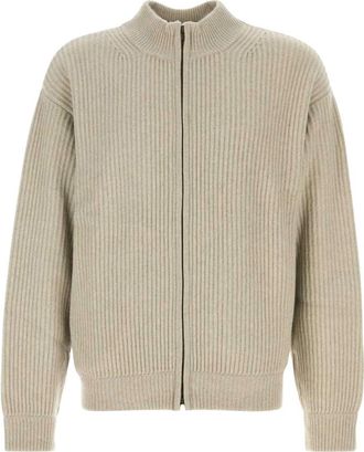 Le Kasha Hanoi Cardigan - Heren - Vesten - Beige - L - Kasjmier - Truien & Vesten