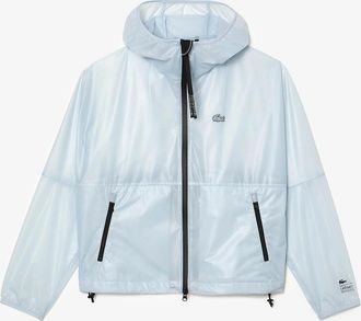 Lacoste Womens Transparent Windbreaker Jacket - Blue - Size: 10