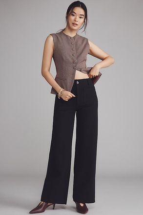 Maeve The Colette Ponte Full-Length Wide-Leg Pants by Maeve
