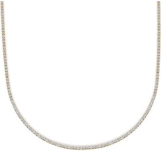 House of Brilliance 14K Yellow Gold 12.0 Cttw Lab Grown Diamond Tennis Necklace at Nordstrom