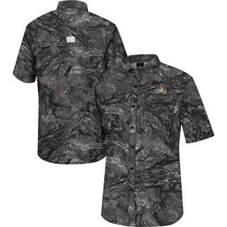 Colosseum Mens Colosseum Charcoal ECU Pirates Realtree Aspect Charter Full-Button Fishing Shirt at Nordstrom, Size Medium