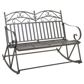 Wanderlust Deco Sofa Balancin De Forja Marr&oacute;n 116x45x91h Cm