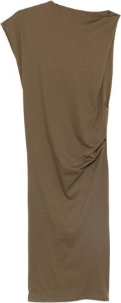 Jacquemus Asymmetrical Brown Midi Dress
