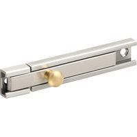 OEM Cerradura De Seguridad Con Pasador Deslizante, De Acero Inoxidable De Alta Resistencia Con Acabado Cepillado (pasador De 10 Cm). - Crezuo