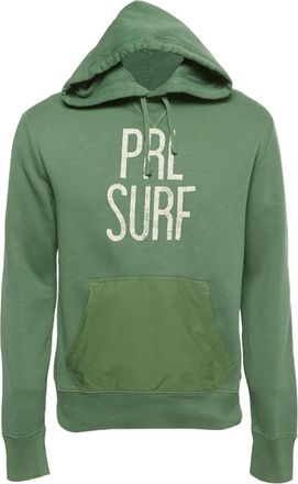 Polo Ralph Lauren Felpa in cotone con cappuccio e stampa - Verde