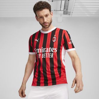 Puma Maglia gara Home AC Milan 24/25 da uomo, Abbigliamento, Rosso, XS