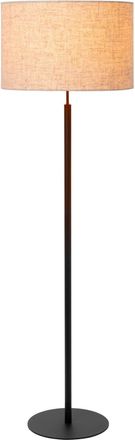 Lucide L&aacute;mpara de suelo de algod&oacute;n 1xE27, beige