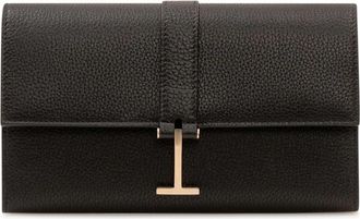 Tom Ford Leath Portemonnee aan band - Dames - Portefeuilles - Zwart - ONE Size - Leer - Accessoires