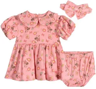 Disney Minnie Mouse Dress and Bloomer Set in Pink Minnie Mouse at Nordstrom, Size Newborn