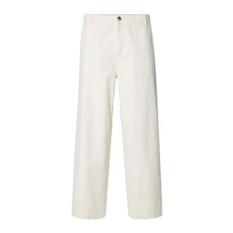 Selected Straight Jeans, male, White, Size: W32 Wide Leg Hotel Amour Jeans